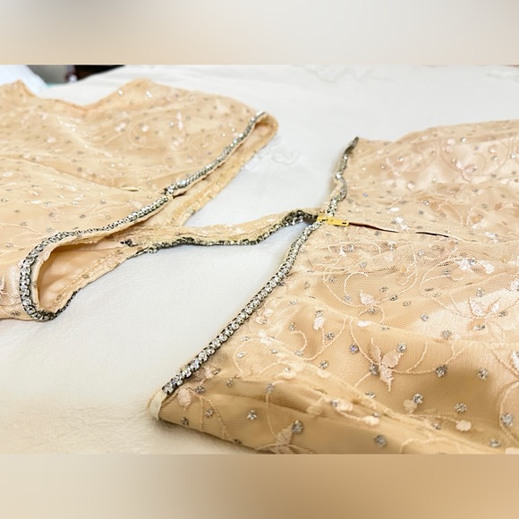 Custom Taylor Swift Fearless Two-Piece Prom Dress - Champagne/Diamond - 2 - Picture 10 of 14